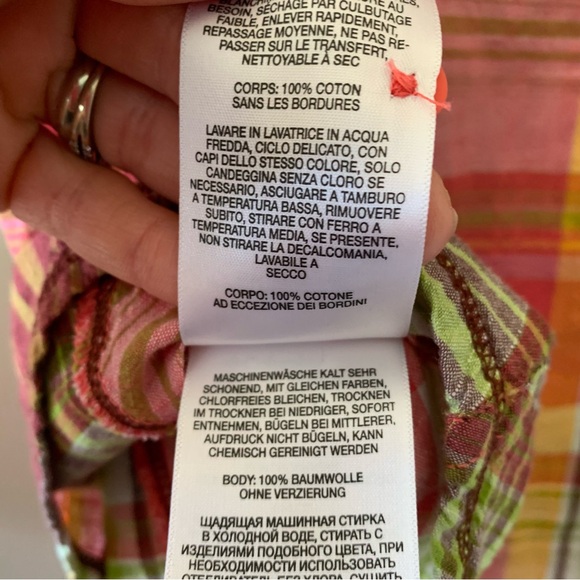 Columbia plaid button down long sleeve top - Picture 9 of 9